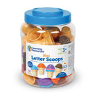 Learning Resources Mini Letter Scoops-Fine Motor Fun: The Mini Letter Scoops double as stacking toys—explore the pop-on, pop-off ice cream toppers that also help kids build coordination and other fine motor skills!