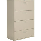 Staples Lateral File Cabinet, 4-Drawer, Sand-Accommodates letter- and legal-size files