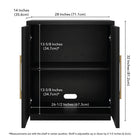 Hudson&Canal Tillman 28"W Accent Cabinet - Black Grain-8