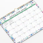 Blueline 2026 Monthly Wall Calendar - 15" x 12" - Wildflowers - Bilingual-Reinforced chipboard backer
