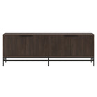 Hudson&Canal Montello TV Stand for TV's up to 78" - Alder Brown-A transitional design that can also be used as a credenza or sideboard