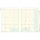 Day-Timer 2027 Tabbed Monthly Planner Refill Folio Size - 11" x 8-1/2" - English-Soft Day-Timer green borders make these refills properly business-like but pleasing to the eye