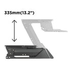 TygerClaw 22"W Gas Spring Sit-Stand Desktop Workstation - Black-Stepless height settings for your free height adjustment