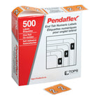 Pendaflex Numeric End Tab Light Orange Filing Labels - 2 - 500 Pack-Size: 1-1/4"W x 15/16" H