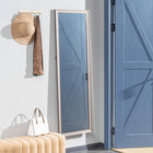 HOMCOM Full Body Mirror with Frame - 21" W x 64" H - Silver-Enjoy a crystal-clear, true-to-life reflection with high-definition glass 