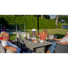 Westinghouse 1200-Watt Infrared Oscillating Portable Electric Patio Heater-Provides 2 heat settings of 600 and 1200 Watts of instantaneous radiant heat and oscillates to heat everyone nearby. Heating area: 4-6 feet.