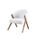 Brassex Arlo Accent Chair - Cream-Contemporary design