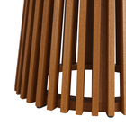 Modway Lane 47" Round Outdoor Teak Wood Dining Table - Natural-Assembly Required