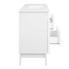 Modway Render 48" Single Sink Bathroom Vanity - White-Ceramic Sink Basin