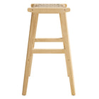 Modway Saoirse Woven Rope Wood Bar Stool - Natural Natural - Set of 2-7
