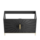 Modway Awaken 48" Double or Single Sink Compatible Bathroom Vanity Cabinet - Black-Solid Wood and MDF Construction
