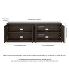 Hudson&Canal Renad TV Stand for TV's up to 78" - Alder Brown-8