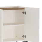 Manhattan Comfort Abbey 66.9" Modern Sideboard - Maple and Off White-Tray Top Design Adding Functionality and Sophistication to this Product