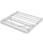 Modway Horizon Stainless Steel Twin Bed Frame - White-Easy To Assemble And Fold Away