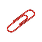JAM Paper Colourful Standard Paper Clips - 1"- Red - 100 Pack-Quantity: 100 per Box | Packed in a reusable clear box to keep your desktop or your desk drawer organized