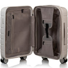 Champs Linen 3-Piece Luggage Set - Ivory-20" Case TSA Approved