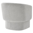 Modway Muse Boucle Fabric Barrel Accent Chair - Newsprint-Arrives Fully Assembled