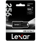 Lexar JumpDrive S80 USB 3.2 Gen 1 Flash Drive - 256GB - Black-Stores and transfers content faster with high-speed USB 3.2 Gen 1 performance