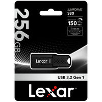 Lexar JumpDrive S80 USB 3.2 Gen 1 Flash Drive - 256GB - Black-Stores and transfers content faster with high-speed USB 3.2 Gen 1 performance