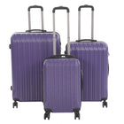 Nicci 3-Piece Luggage Set - Grove Collection - Purple-ABS outer shell
