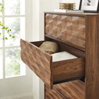 Modway Vespera 5-Drawer Chest - Walnut-Tapered Legs