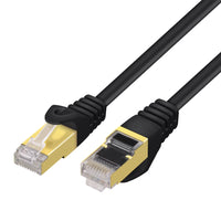 Staples Tech CAT8 Network Cable - 14 ft - Black-Cat 8: Advanced technology for high-speed networking