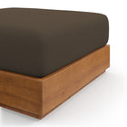 Modway Tahoe Outdoor Patio Acacia Wood Ottoman - Natural/Cocoa-7