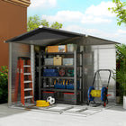 Outsunny 8' x 7' Outdoor Storage Shed-2 sliding doors for easy access, lockable for security (3 keys included)
