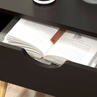HOMCOM Bedside Table with Drawer and Shelf - Black - Set of 2-Assembly required