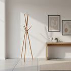 Decent Living Wooden Coat Rack - Solid Beech-Loading capacity up to 80 kgs