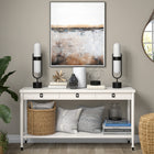 Hudson&Canal Blair Pill-Shaped Table Lamp with Milk Glass Shade - Blackened Bronze/White-Features easy assembly