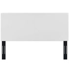 Modway Taylor Upholstered Faux Leather King and California King Headboard - White-Extra Wide Sturdy Wood Post Legs