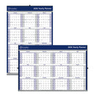 Brownline 2026 Yearly Wall Calendar - 36" x 24" - Blue - English-12-Month Wall Calendar, January 2026 to December 2026
