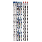 Pep Rally #2 HB Pencils Set - Pattern Power - 8 Pack-8-pack of HB No.2 pencils with vibrant patterns