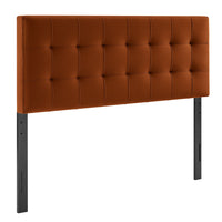 Modway Lily Stain-Resistant Performance Velvet Queen Size Headboard - Rust-Stain-Resistant Performance Velvet Upholstery