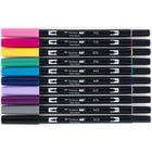 Tombow Dual Brush Pen, Galaxy, 10/Pack-Great for fine art, illustrations, doodling, journaling, hand lettering and more