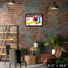 Travis Konecny Philadelphia Flyers - Framed Canvas - 31" x 22"-Officially licensed by the NHL and NHLPA
