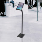 Futech Floor iPad Stand - 10" x 7" - Black-Material: Metal