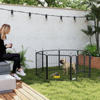 PawHut 8-Panel Heavy Duty Portable & Foldable Dog Playpen - 24" L-Fit for indoor and outdoor use