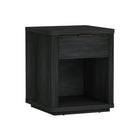 Manhattan Comfort Evelyn 20" Modern 1-Drawer Nightstand - Charcoal Grey-Sleek, Horizontal Drawer Pulls for a Clean, Uncluttered Look