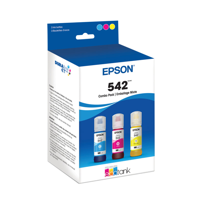 Epson T542 EcoTank Combo Pack - Cyan/Magenta/Yellow | staples.ca