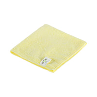 Globe Commercial Microfiber Cloth - 240GSM - 14" x 14" - Yellow - 10 Pack-A great way to avoid cross contamination