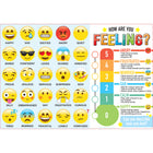 Ashley Productions Placemat Studio Smart Poly How Are You Feeling Learning Placemat - 13" x 19" - Single Sided - 10 Pack-Use with dry erase or water based markers and washable crayons