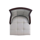 Manhattan Comfort Fifth Avenue 19" Traditional Faux Leather Upholstered Counter Stool - Light Grey-22.5" L x 23" W x 39.5" H