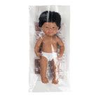 Miniland Anatomically Correct 15" Baby Doll - Down Syndrome Hispanic Boy-Anatomically-correct boy doll