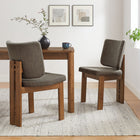 Modway Alba 7-Piece Dining Set - Walnut/Taupe-7