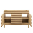 Modway Render 48" Single Sink Compatible Bathroom Vanity Cabinet - Oak-9