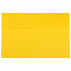 JAM Paper A9 Coloured Invitation Envelopes with Peel & Seal Closure - 5 3/4 x 8 3/4 - Yellow Recycled - 100 Pack-This envelope is fashioned from 60lb paper, has a smooth finish, and a Peel & Seal adhesive strip closure!