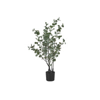 Monarch Specialties 35" Artificial Indoor Eucalyptus Tree - Floor - Black Pot-Add a touch of nature to any space with this 35" tall indoor artificial Eucalyptus tree in a black pot