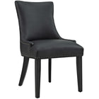 Modway Marquis Faux Leather Dining Chair - Black - 4 Pack-Dense Foam Padding for Comfort